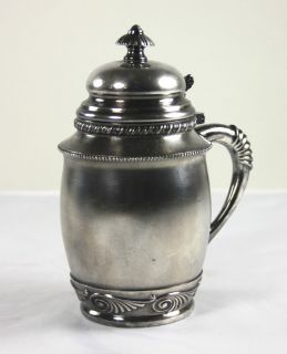 Unusual and Charming Small Victorian Silver Plate Pitcher, Creamer