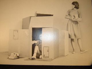 VTG PhotoPoster Original Decor Art Child Play Imagination Fort AT&T