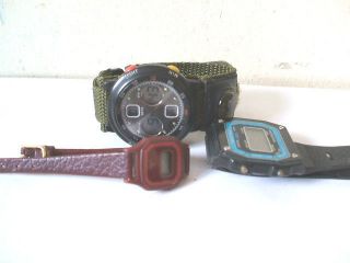 Micronta Chime Alarm wristwatch & two other Wristwatches