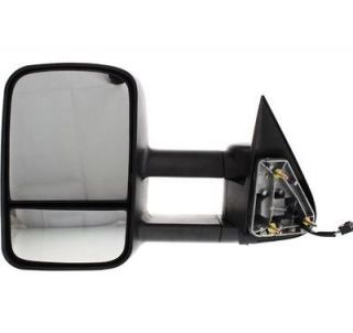 New Towing Mirror Driver Left Side Heated Power Primered Full Size