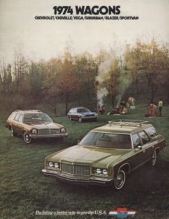 1974 Chevrolet Chevy Vega Malibu Caprice Impala Station Wagon Sales