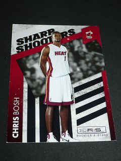 CHRIS BOSH 2010/11 Rookies & Stars SHARP SHOOTERS JRSY # 01/99 LEBRON
