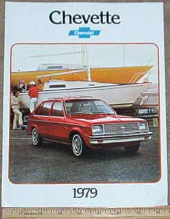 1979 79 Chevrolet Chevette Hatchback Scooter Car Dealer Sales Brochure