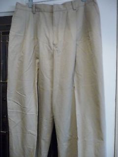 Company Ellen Tracy size 16 cotton khaki pants, front pleats and cuffs