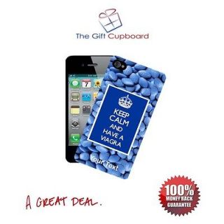 Iphone Cover 4 4s 5   Viagra   Keep Calm PERSONALISED FREE I Phone