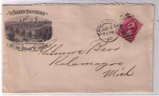 Warner Brothers Chicago IL Bridgeport CN Carrier B&W Cover Used 1890