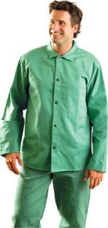 Welders Jacket, Large, Green, Migwear 30, Flame Resistant, OccuNomix