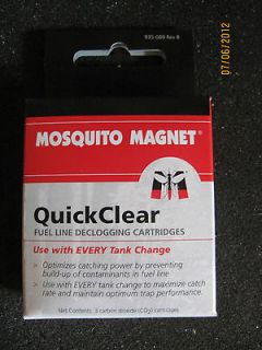 QUICK CLEAR Mosquito Magnet Fuel Line Declogger   3 Cartridges   NIB