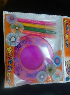 MAGIC CIRCLES,Spirog raph Kit and 5 colorful PEN for the children