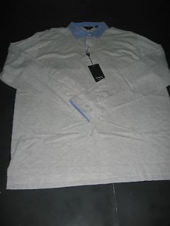 XL Lincs by David Chu Long Sleeve Golf / Rugby Polo Shirt Collared NWT