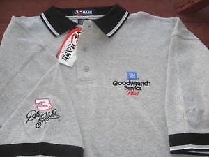 NASCAR DALE EARNHARDT SR #3 GOODWRENCH EMBROIDERED POLO GOLF SHIRT