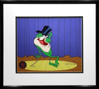 Michigan J. Frog V Chuck Jones signed Looney Tunes Framed ON SALE