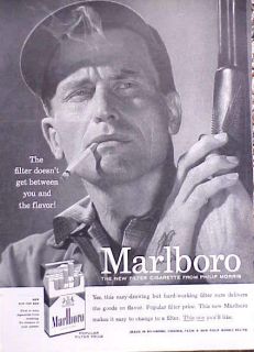 1955 Marlboro Cigarette Tabacco Original Vintage Ad CMY STORE 5+ FREE