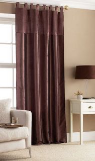 Curtain Panel Chocolate Brown With Rings   Pre Owned   Very Good