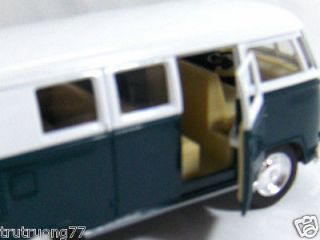 1962 Volkswagen Bus Pull back rollback roll Action 1/32 Diecast Party