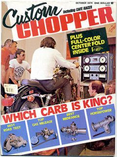 Custom Chopper Magazine, October 1974 (Harley/Chopper/Bobber/Long
