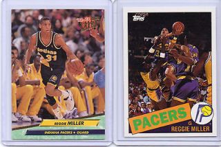 Reggie Miller 92 93 Topps Archives #67 & 92 93 Ultra #78 MINT Pacers