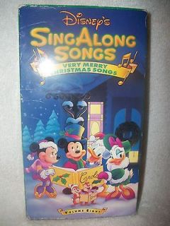 Disneys Sing Along Songs   Very Merry Christmas Songs (VHS, 1997)