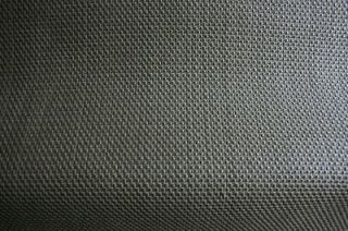 Foam backed gray brown sisal fabric material