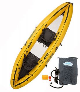 New Conquest Dyad 2 Man Inflatable Kayak w/Clear Floor
