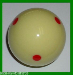 Pro Training Cue Ball w/ 6 Red Measles Billiard Dots