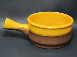 CARTIER CLAY POTTERY   Beauceware   Yellow & Brown   INDIVIDUAL