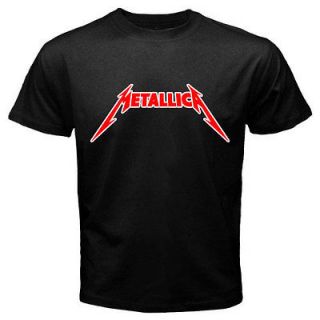 METALLICA Cliff Metal Logo Heavy Metal Rock Band Mens Black T Shirt