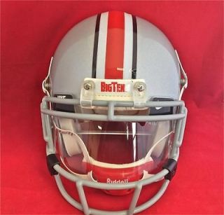 Ohio State Buckeyes Style Full Size Proline Football Helmet with Visor