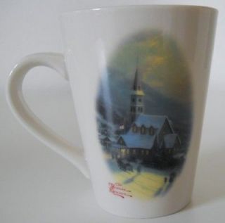 1989 Thomas Kinkade Coffee Mug Cup Moonlit Village Painter of Light