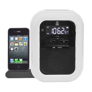 New Pyle PICL36B Clock Radio iPOD/Iphone Docking Station FM Receiver