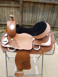 WESTERN SILVER SHOW SADDLE, 16 inch SEAT