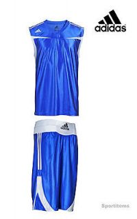 Adidas Boxing Club Shorts And Top Blue Size XS,S,M,L ClimaLite Mens