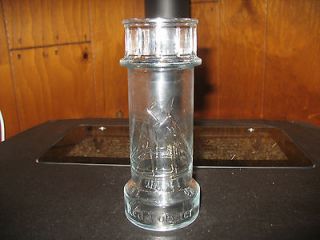 Vintage Red Lobster Lighthouse Drink Glass, 7.5 tall by 2.5 diameter