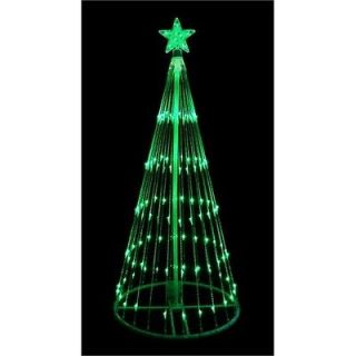 Cone Green 6 Christmas Tree 200 LED Lights With 9 Cycles Yard Art