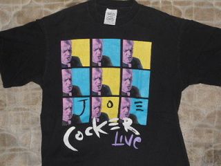 Vintage Joe Cocker 1991 Tour Shirt Bon Jovi Talking Heads Sting The