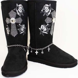 Fashion Boots Montana West Cross Size 6, 7, 8 Brown Coffee Black