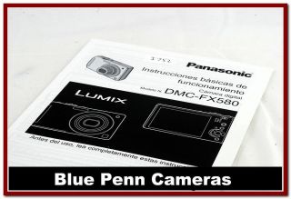 Instrucciones basicas funcionamiento Panasonic Lumix DMC FX580 camara