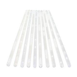 10 CLEAR 12 (305mm) PLASTIC DOWELS for wedding cake pillars