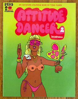 James REAS Attitude Dancer Vol.2 RARE Adult Coloring Book Barry McGee