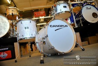 Canopus RFM Reinforced Maple Bop Drum Set   White Marine Pearl   Free