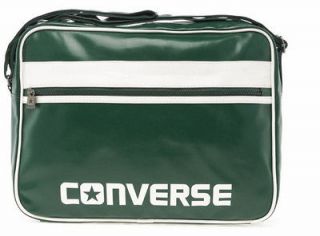 Converse Unisex Green & White Player Airliner Messenger / Shoulder Bag