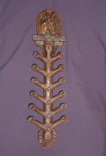 Vintage Western Tie Rack Horse W/Shoe Cool Design Early Composite