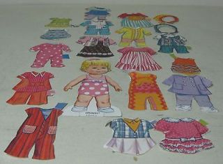 COLLECTIBLE 1973 MATTEL DROWSY PAPER DOLL & OUTFITS