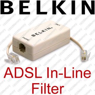 BELKIN ADSL In Line Phone Filter for ADSL2 ADSL2+ Router Modem 24Mbps