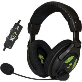 Beach Ear Force X12 Black/Green Headband Headsets for Multi Platform