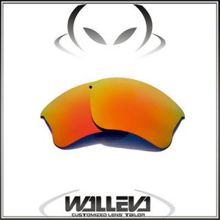 WL Polarized Fire Red Replacement Lenses For Oakley Flak Jacket XLJ