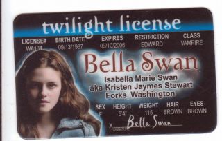 Swan Edward Cullen Jacob Black or any other Fun Costume Accessory