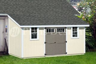 16 Outdoor Structure Building / Storage Shed Plans, Lean To #D1016L