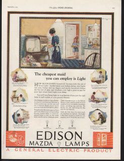 ELECTRIC EDISON MAZDA LIGHT KITCHEN HOME DECOR STOVE LAUNDRY ART