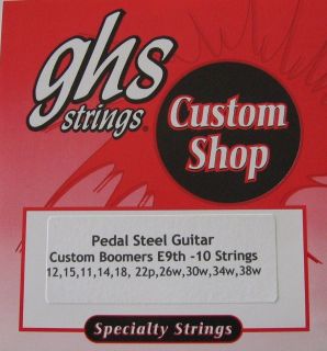 GHS Custom E9th Boomers Pedal Steel Guitar Strings   2 Sets